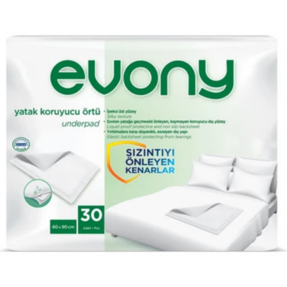 Evony 60x90  Yatak Koruyucu 30 lu